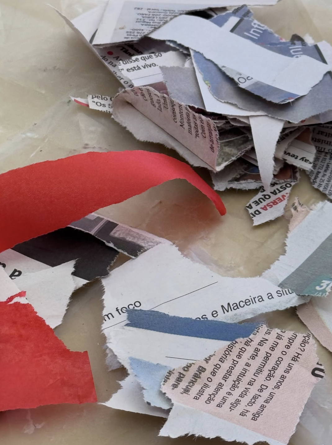 Collage art materials